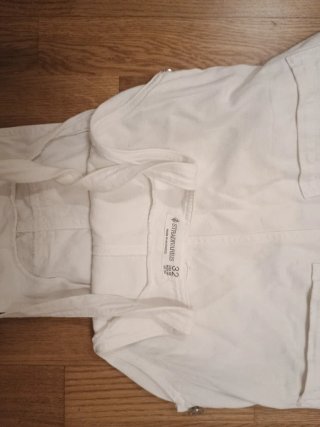 Peto vaquero blanco ancho