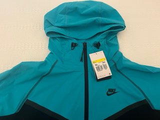 Giacca Nike Tech Fleece Nera e Turchese Tg. S