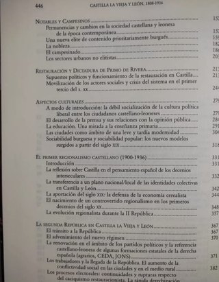 Castilla la vieja y León. Historia contemporánea.