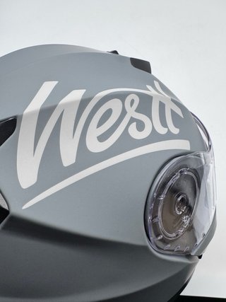 Casco Moto Westt Gris Talla L (59-60cm)
