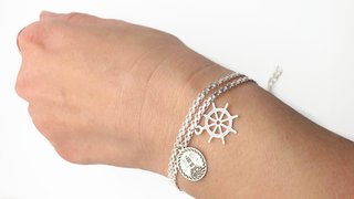 Pulsera Timón Plata 925