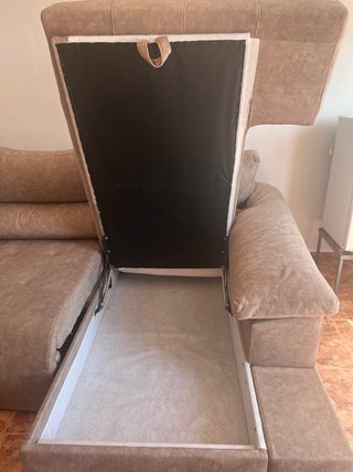 Sofá Chaiselongue 3 Plazas Beige