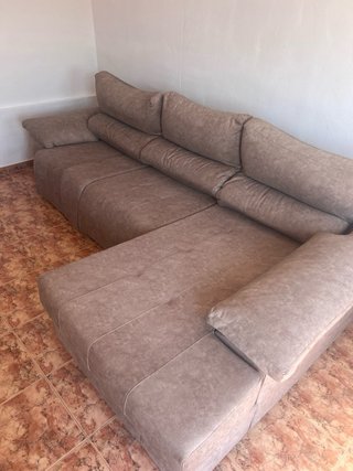 Sofá Chaiselongue 3 Plazas Beige