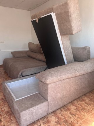 Sofá Chaiselongue 3 Plazas Beige