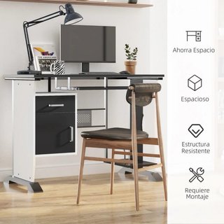 Escritorio moderno metal y madera