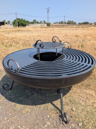 Barbacoa de diseño rustica