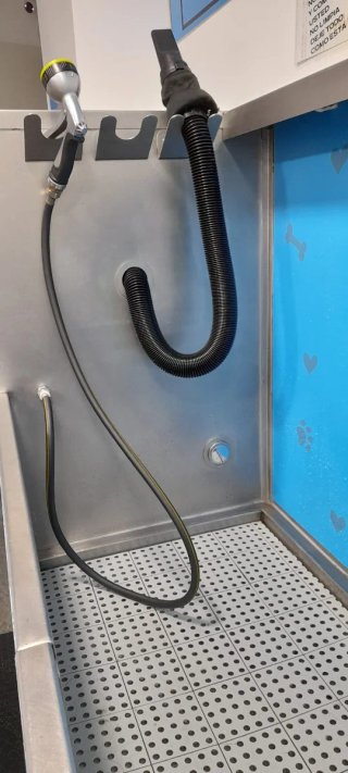 Maquina de autolavado de perros