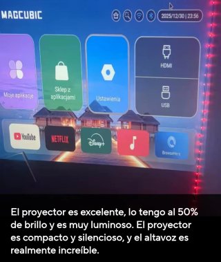 Proyector TV 4K 1080P HDMI USB WiFi 6 FUENGIROLA