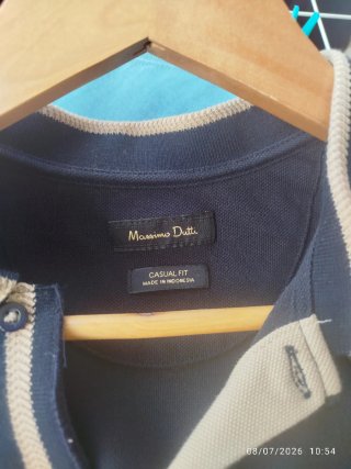 Polo Massimo Dutti Negro Talla L