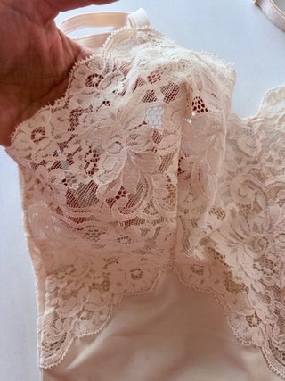 Body Vintage La Perla Encaje Beige