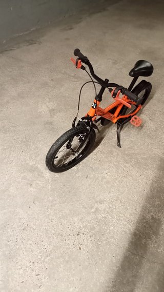 Bicicleta infantil Btwin 16 naranja