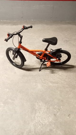 Bicicleta infantil Btwin 16 naranja