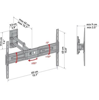 Soporte Pared TV FM-600 VESA 300/400/600