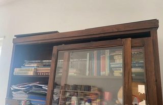 Credenza Asiatica in  Legno massiccio e Vetro