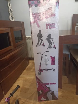 Patín doble infantil rosa