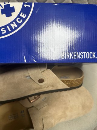 Zuecos Birkenstock Beige Talla 44