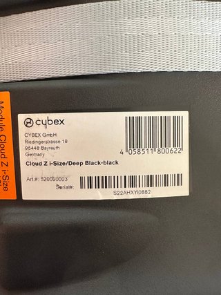 Silla coche Cybex Z i-Size Bebé Negro