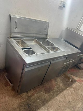 Bajomostrador refrigerado acero inoxidable