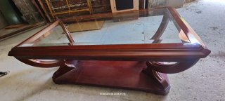 Mesa de centro madera y cristal