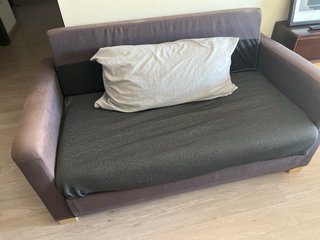 Sofá Ikea 2 plazas tela marrón