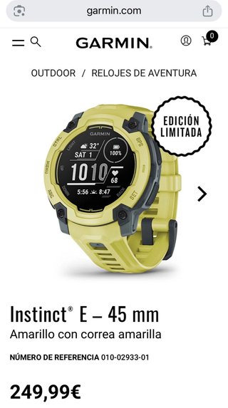 Garmin Instinct E 45mm Amarillo