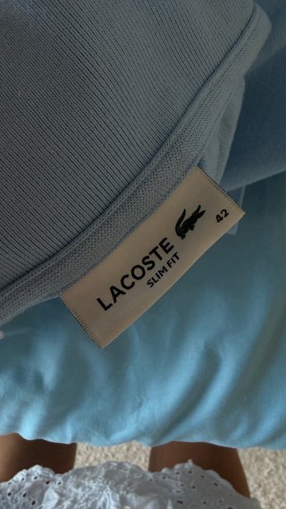 Vestido Polo Lacoste Azul Mujer Talla S