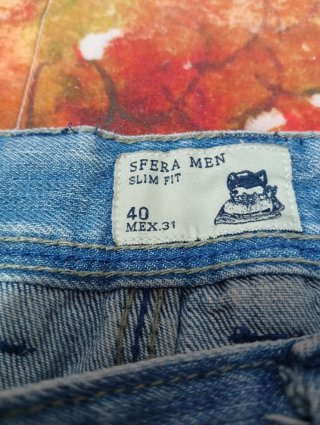 Vaqueros Sfera Slim Fit Hombre Talla M