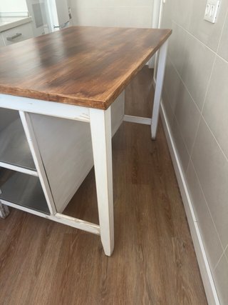 Isla cocina madera (estilo rústico) “Leer descrip.