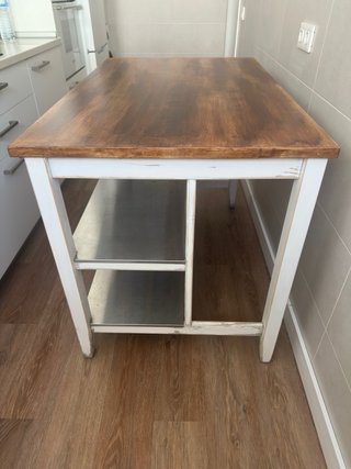 Isla cocina madera (estilo rústico) “Leer descrip.