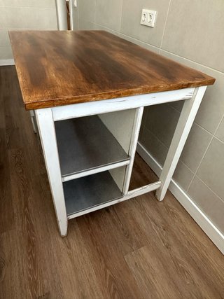 Isla cocina madera (estilo rústico) “Leer descrip.