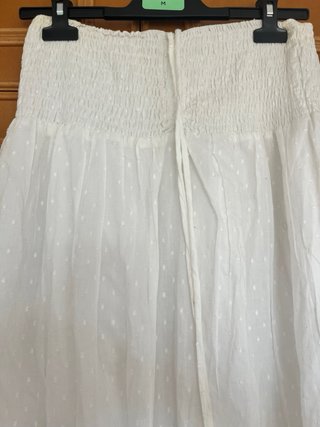 Falda/Vestido Blanco Boho Talla M
