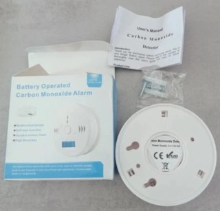 Detector de Monóxido de Carbono (CO) pilas, alarma