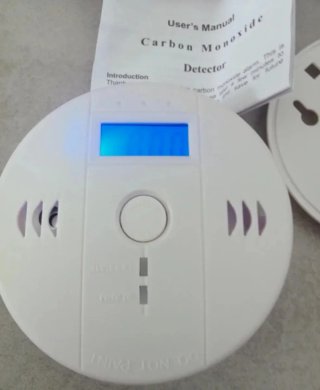 Detector de Monóxido de Carbono (CO) pilas, alarma