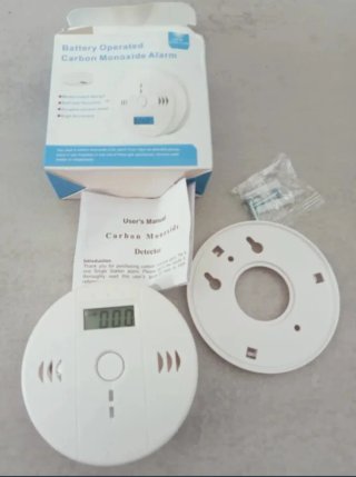 Detector de Monóxido de Carbono (CO) pilas, alarma