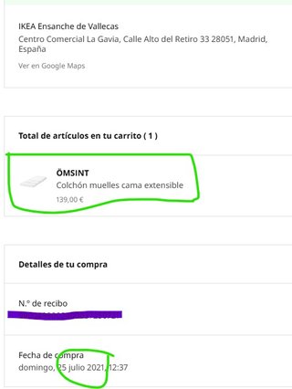 Colchón muelles. cama evolutiva IKEA (costó 139€)