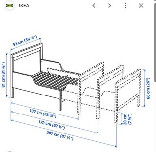 Colchón muelles. cama evolutiva IKEA (costó 139€)
