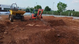 Tierra de excavación para campo