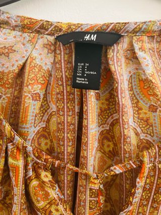 Blusa H&M Estampada Talla S