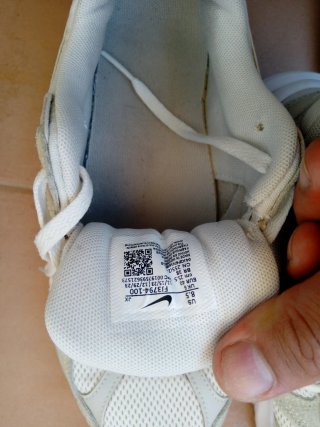 Zapatillas Nike grises y blancas