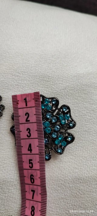 Lote 4 Broches Joya (Turquesa ámbar,rojo, plateado