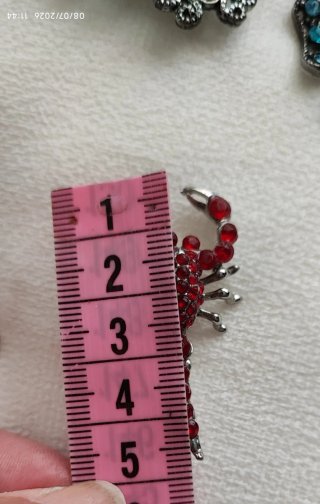 Lote 4 Broches Joya (Turquesa ámbar,rojo, plateado