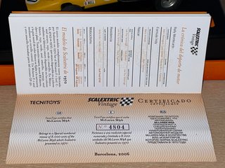 Scalextric McLAREN M9A Derek Bell EDICION LIMITADA
