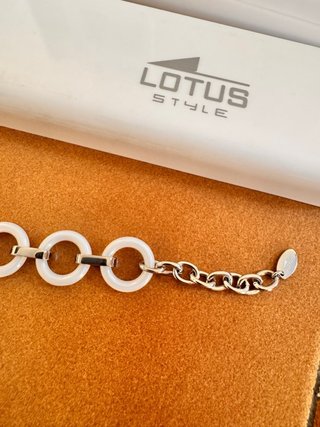Pulsera Lotus Cerámica y Acero Nueva