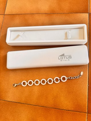Pulsera Lotus Cerámica y Acero Nueva