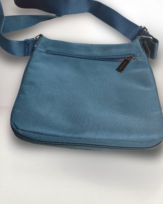 Bandolera David Jones azul petróleo 22 cm original