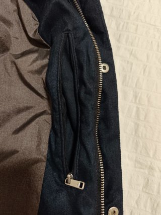 Cazadora chaqueta Zara acolchada azul marino