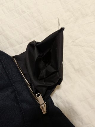 Cazadora chaqueta Zara acolchada azul marino