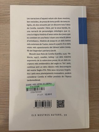 Leandre i Hero Història de Josep