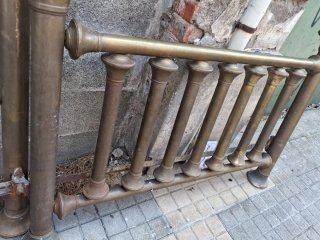 +100 AÑOS CAMA BRONCE LATON 150 BUEN ESTADO
