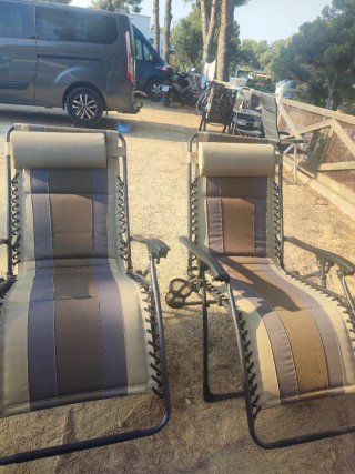2 Tumbonas Reclinables Gravedad Cero Nuevas 227€